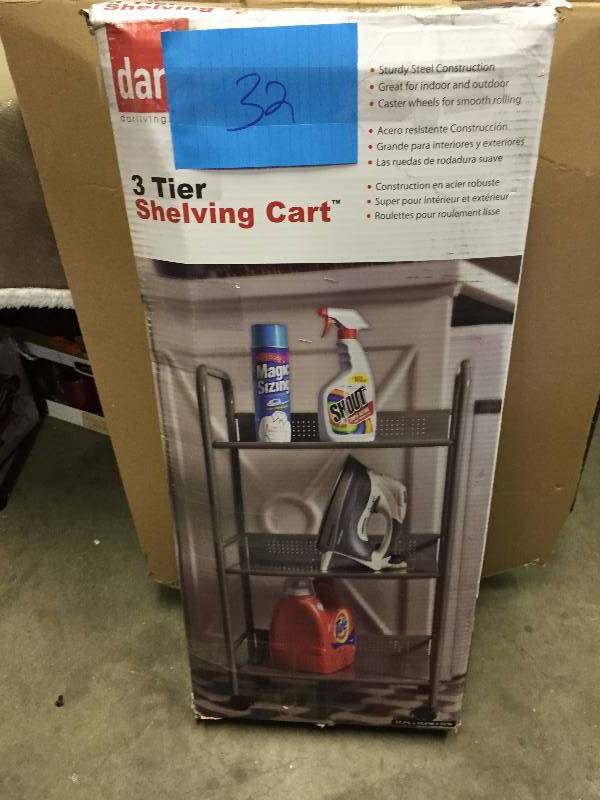 3 Tier Shelving Cart New