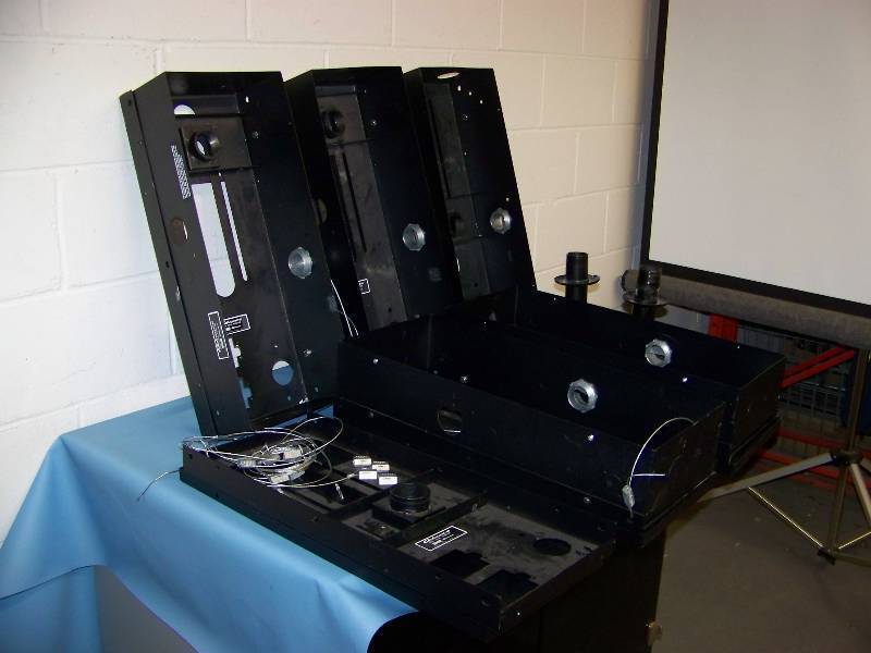 lot 112 image: Da-Lite Advance Projector Mount Boxes and Chief Projector Mounts with Extension Pipes