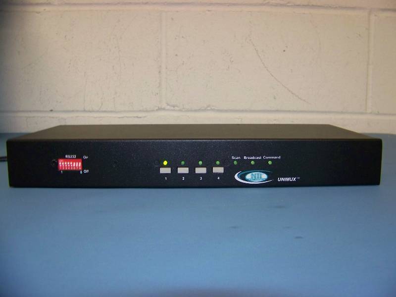 lot 116 image: (5) NTI, UNIMUX, 4-Port, USB KVM Switches in original boxes
