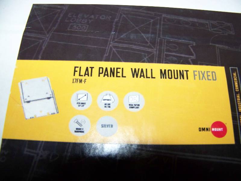 lot 105 image: (2) OmniMount, Flat Panel, Wall Mount Kits in original boxes