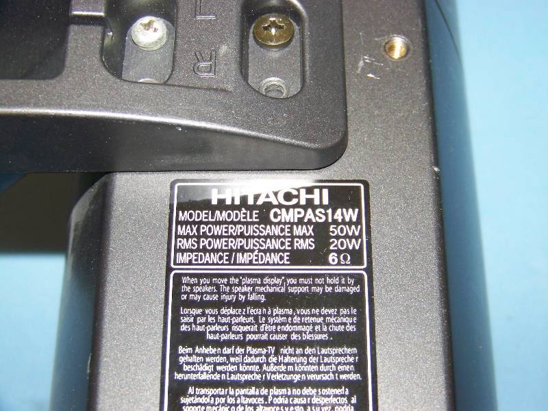 lot 69 image: Hitachi, External, TV  Monitor  Display Speakers