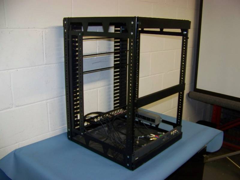 lot 100 image: Middle Atlantic, Audio  Video Equipment  Component Rack with mounted Power Strip