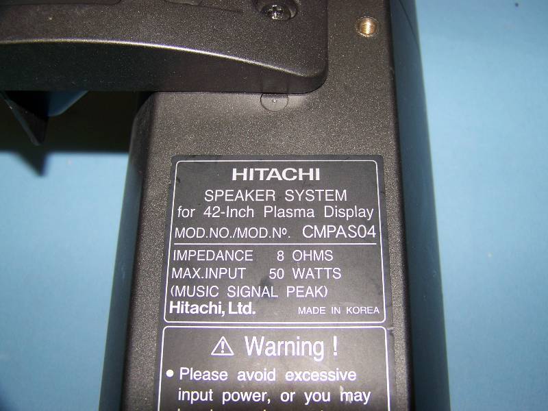lot 72 image: Hitachi, External, TV  Monitor  Display Speakers