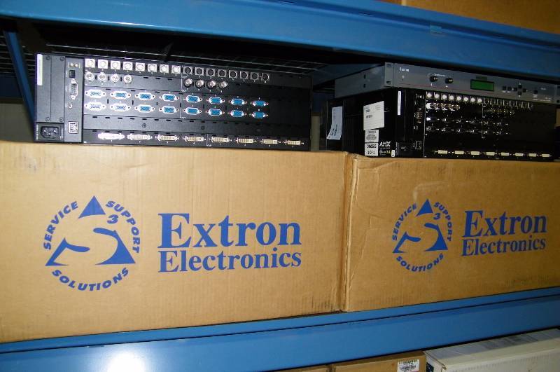 lot 107 image: Large lot of Extron Electronics items - many NEW IN BOX
