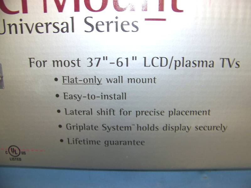 lot 18 image: Premier Mounts, Flat-Panel Mounts for 37-61 LCD  Plasma TVs  Monitors  Displays