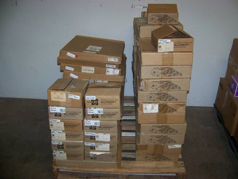 lot 108 image: Large lot (2 FULL Pallets) of Chief Manufacturing, Wall and Ceiling Mounts  Plates  Accessories in original boxes