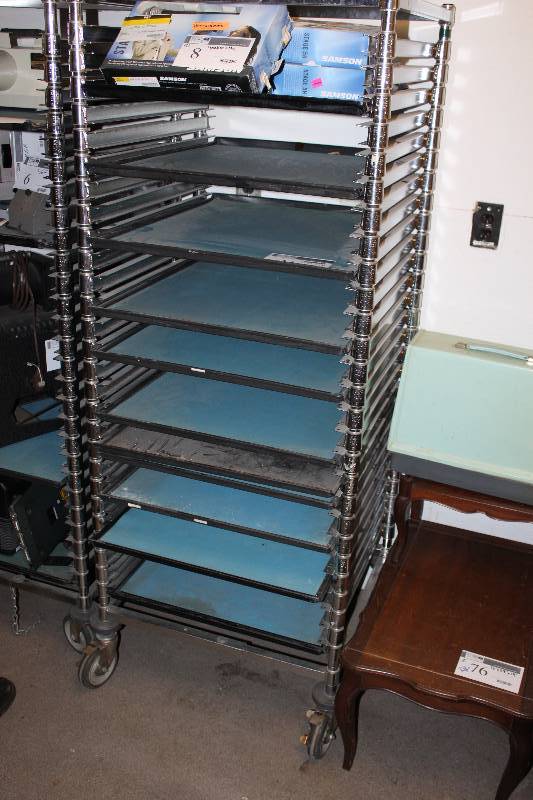 Sheet Pan Rack on Wheels