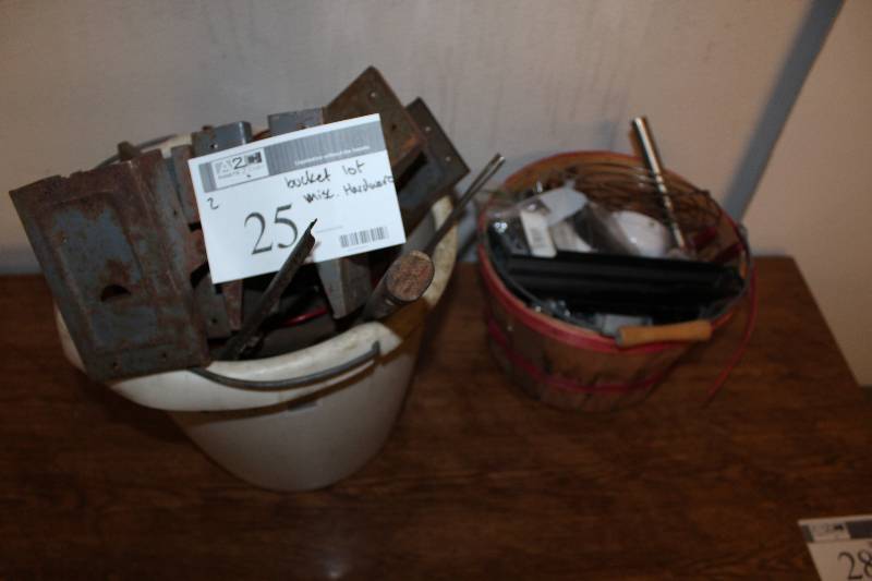 Bucket Lot (2) Includes Assorted Hardware