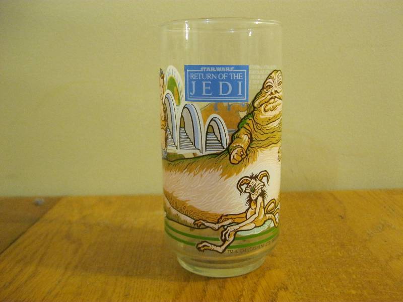 lot 37 image: Vintage Burger King Star Wars Jabba The Hut Glass