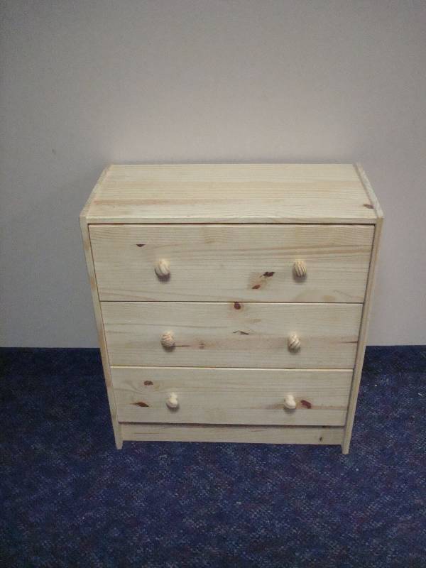 lot 72 image: Unfinished Kids Wood Dresser