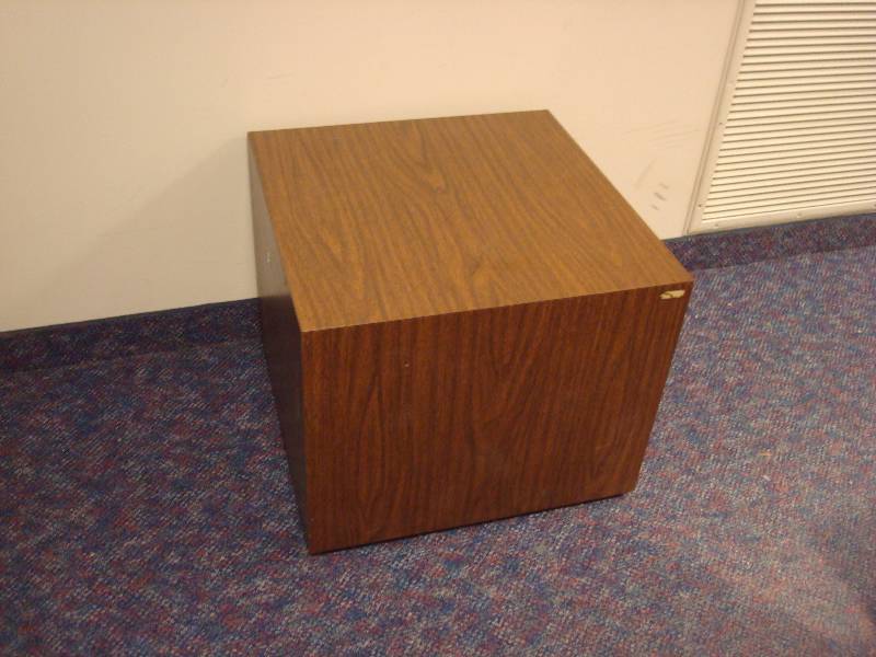 lot 75 image: Cube End Table, Some Wear