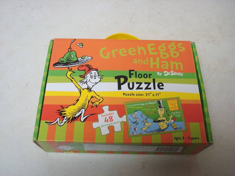 lot 148 image: Dr Seuss Green Eggs And Ham Puzzle, Looks Used