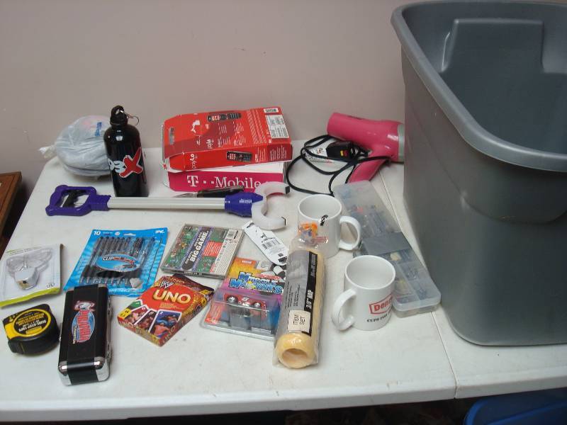 lot 158 image: Bin Filled With Mixed Items
