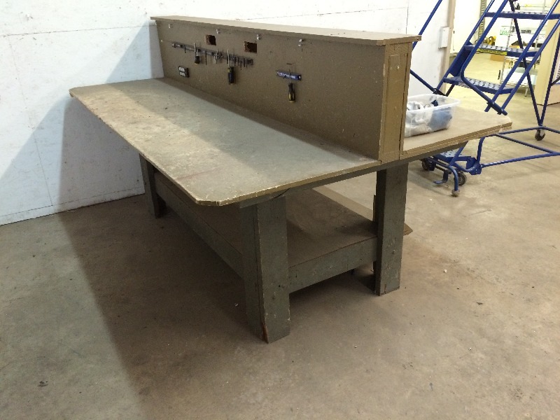 Double sided Work Bench  Measures 8 long x 28 wide each side