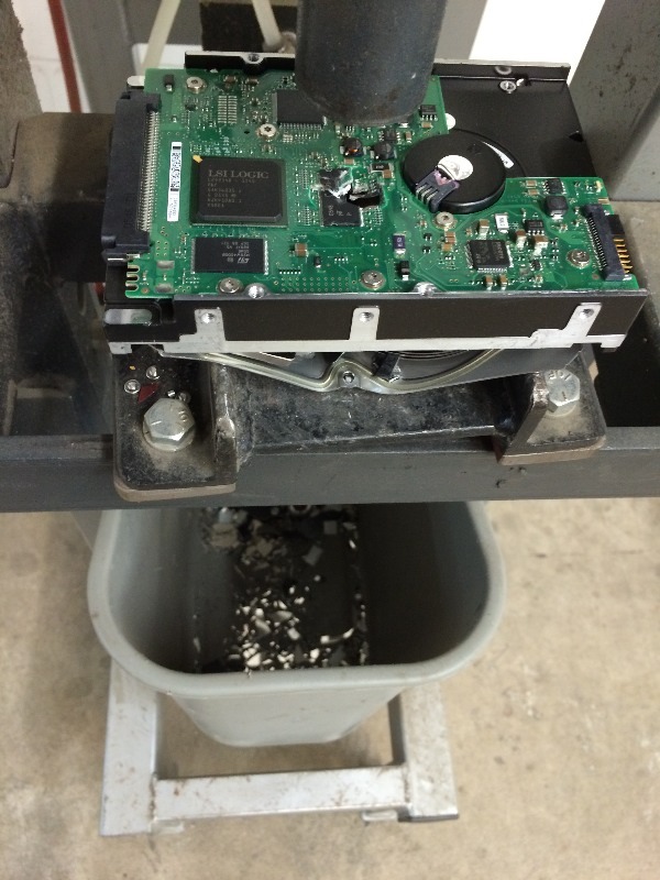 Custom Built Hard Drive Crusher - Super Piece for anyone doing computer  hard drive recycling. Priceless  works great.
