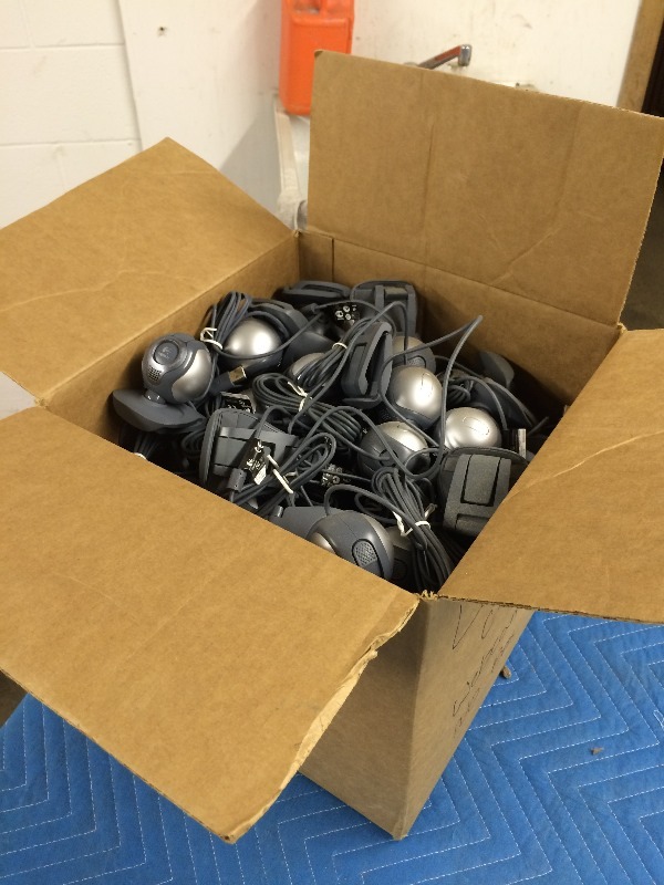 Large Lot of C-500 Web Cams - came from a working environment