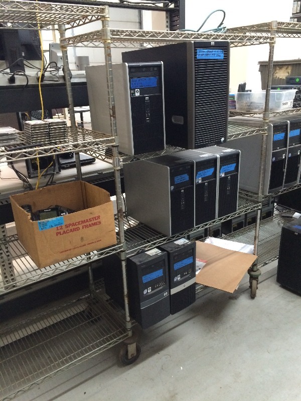 Wire Shelving  on wheels  4 tier  Measures 124 x 18 deep x 68 tall
