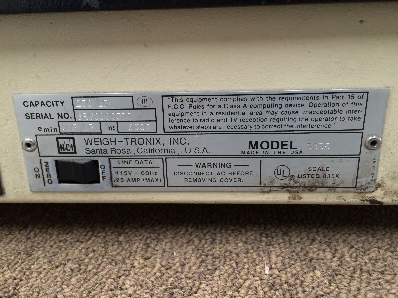 250 # Postage  Shipping Scale  20 x 20  works fine