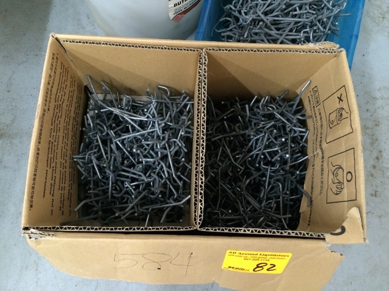 Large lot of Assorted peg board hardware