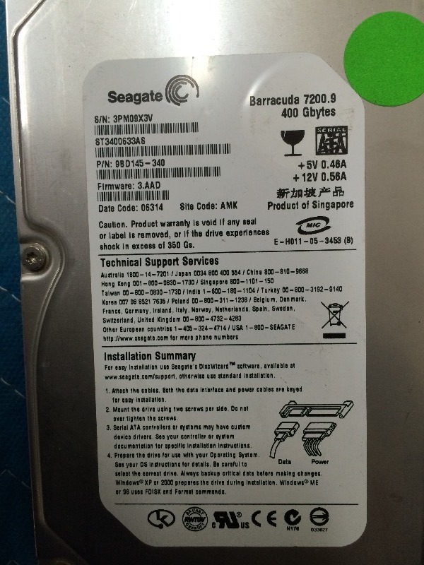 400 GB Hard Drives  Lot of 2