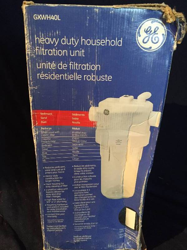 GE Household Filtration Unit