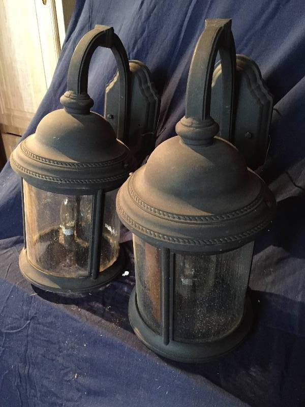 Pair of Black Exterior Lights