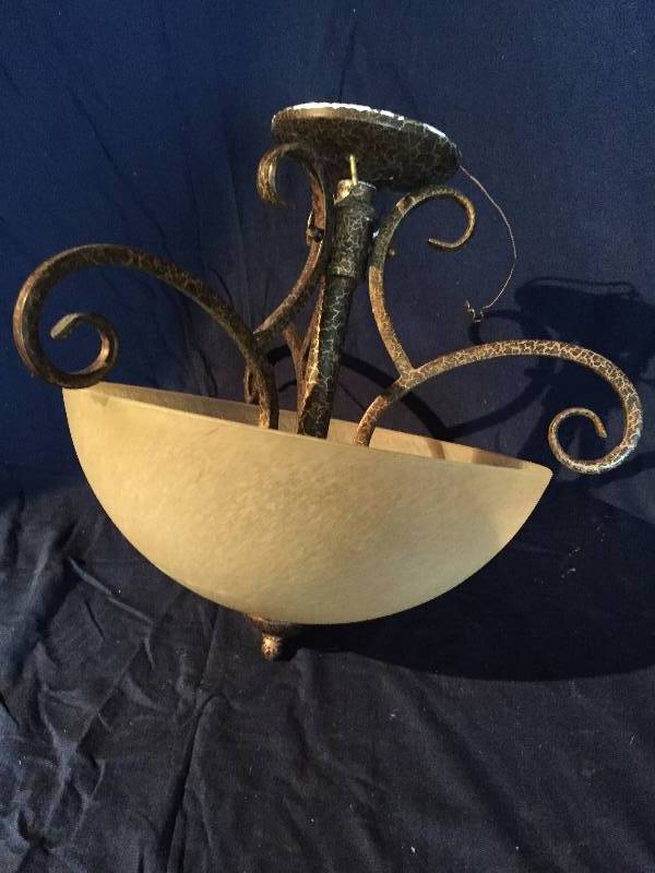 Distressed looking light fixture