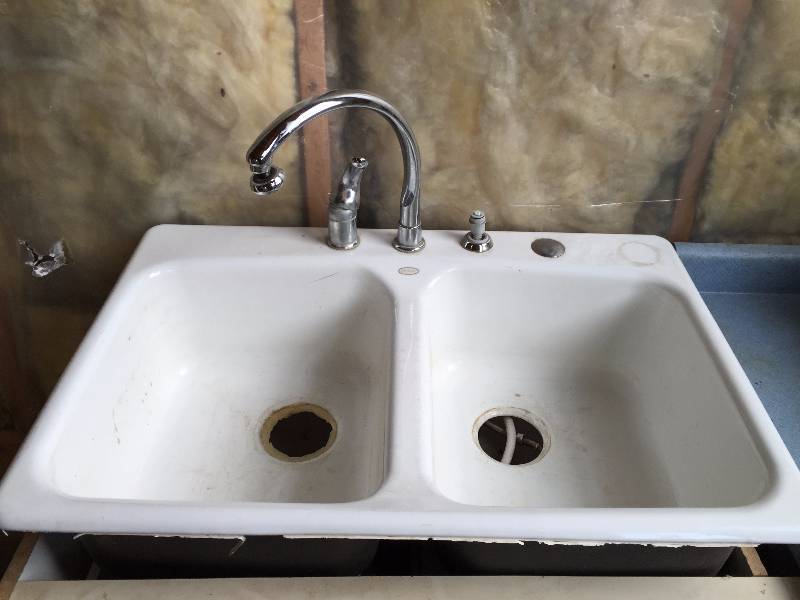 White Kohler Sink - Heavy Duty