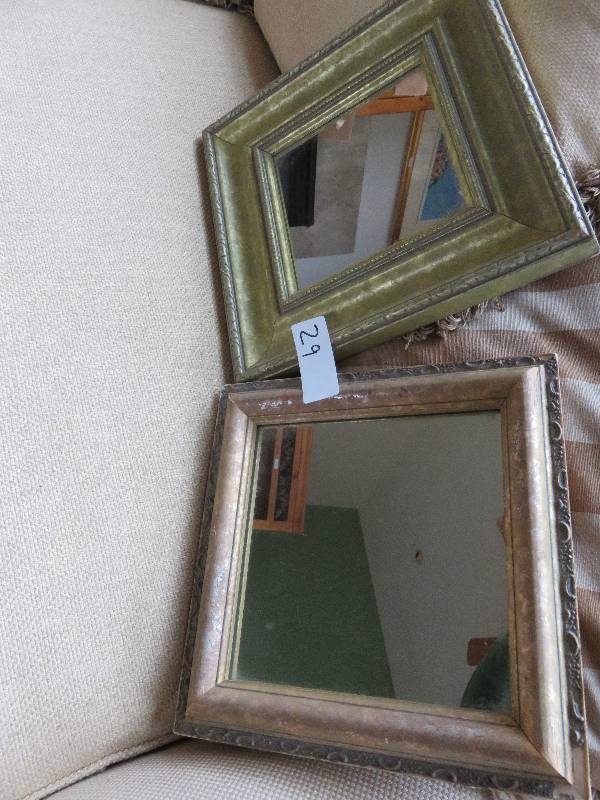 Two small decorative mirrors