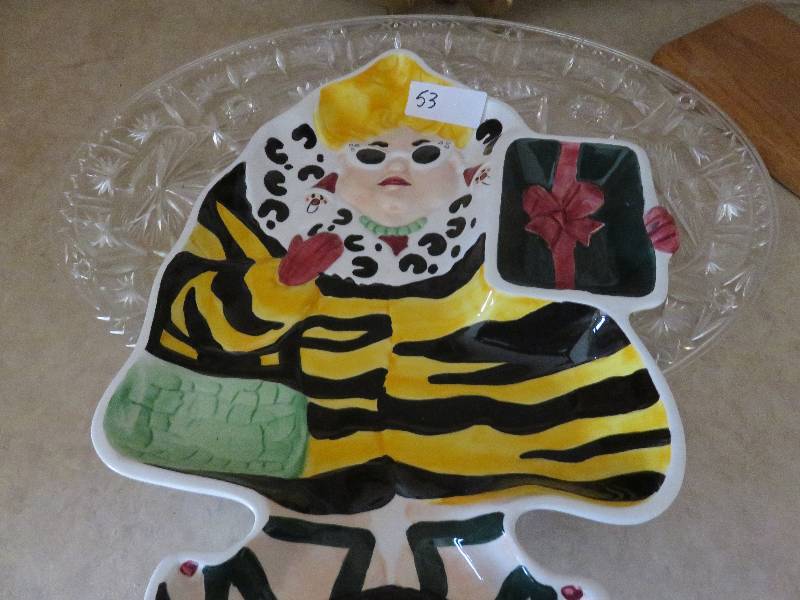 assorted serving plates