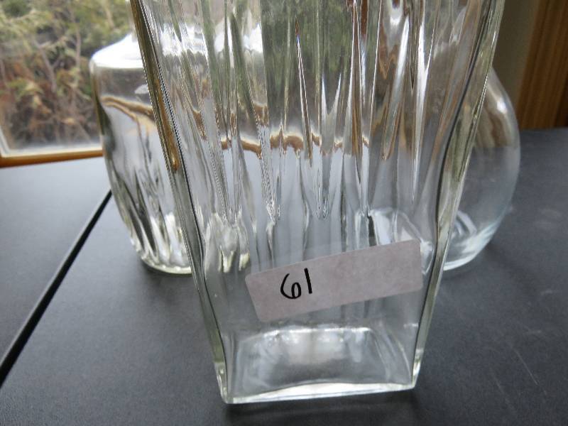 Lot of 3 Glass decanters