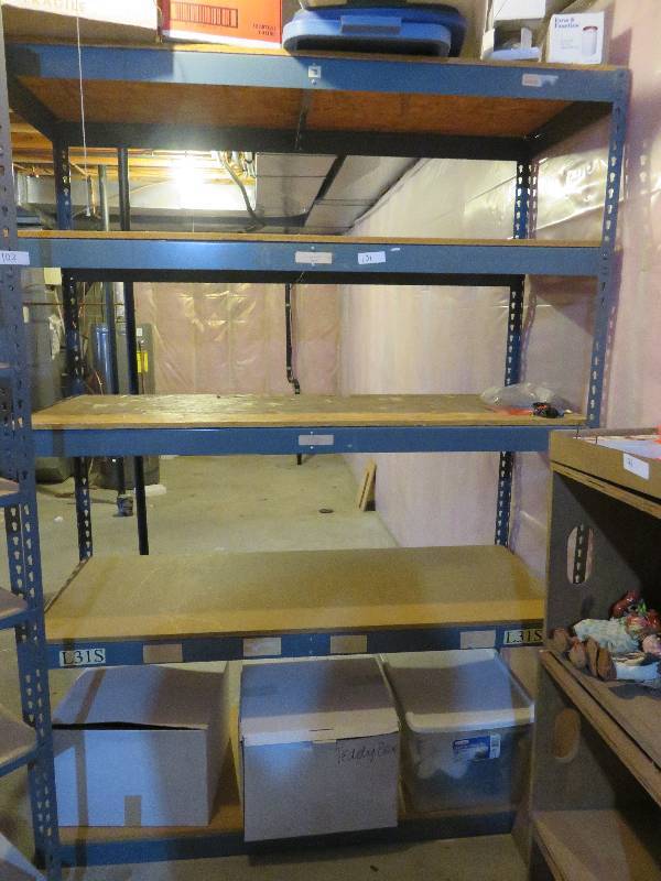 Metal and Wood Shelving