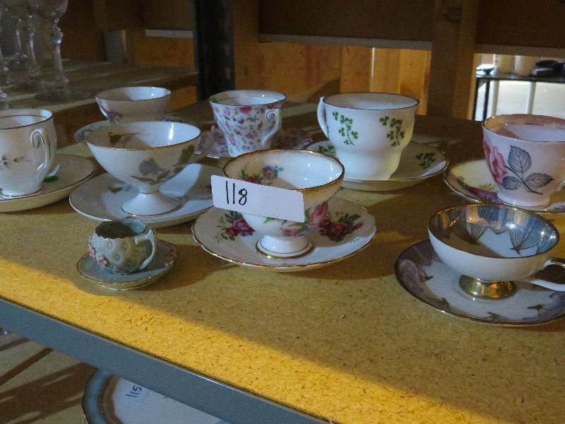 China cups and saucers collection