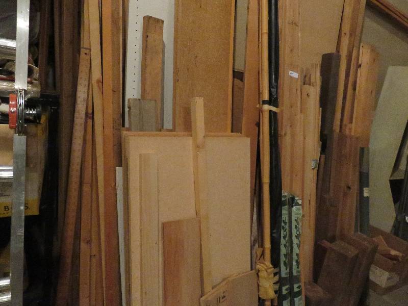 large lot of wood
