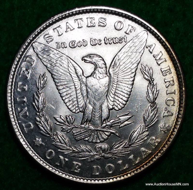 Brilliant 1889 Morgan Silver Dollar - Toned