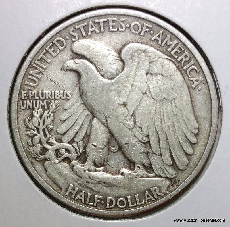 1937 Walking Liberty Silver Half Dollar