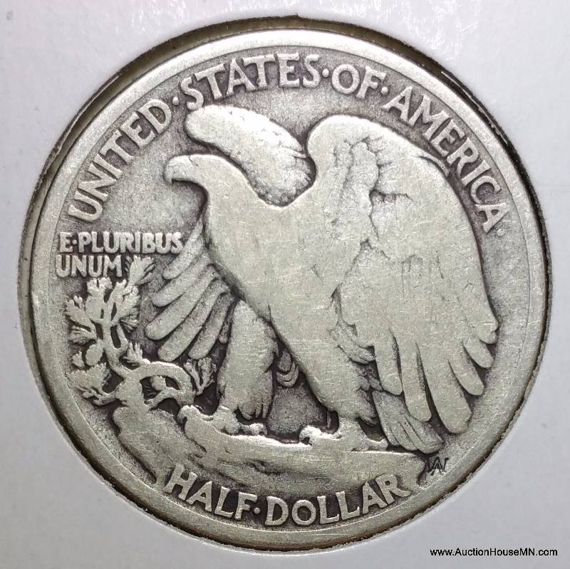 1938 Walking Liberty Silver Half Dollar