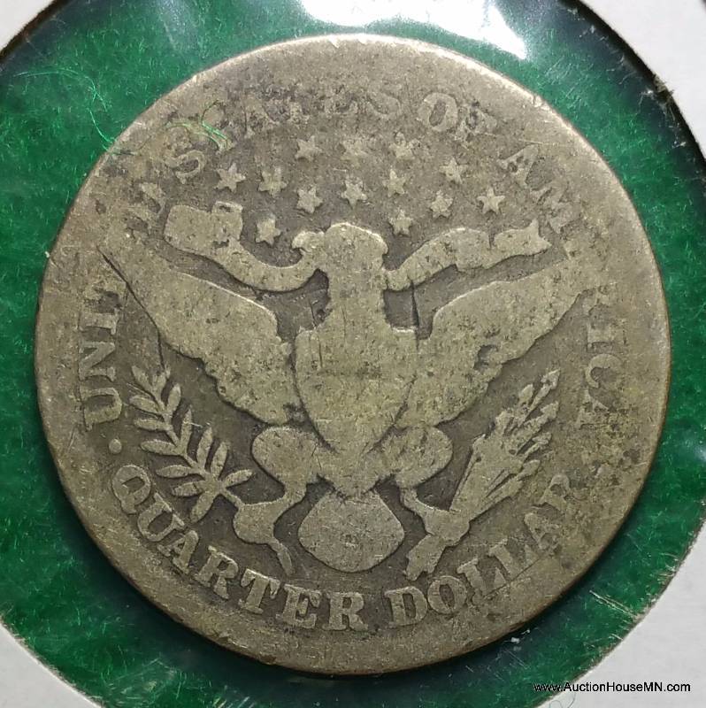 1899 Barber Silver Quarter Dollar