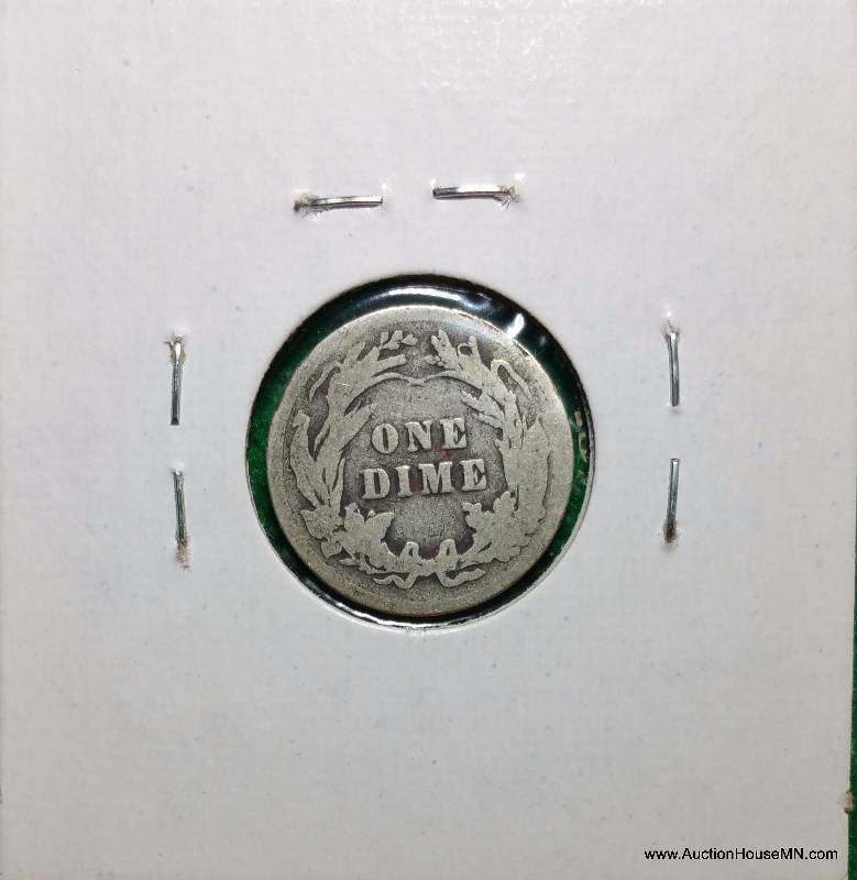 1909 Barber Silver Dime