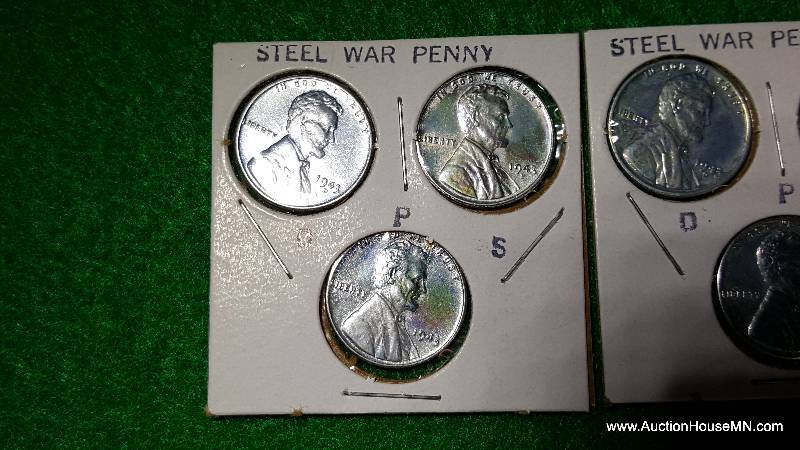 (6) Steel War Wheat Cents & (4) 1960 Variety Cents