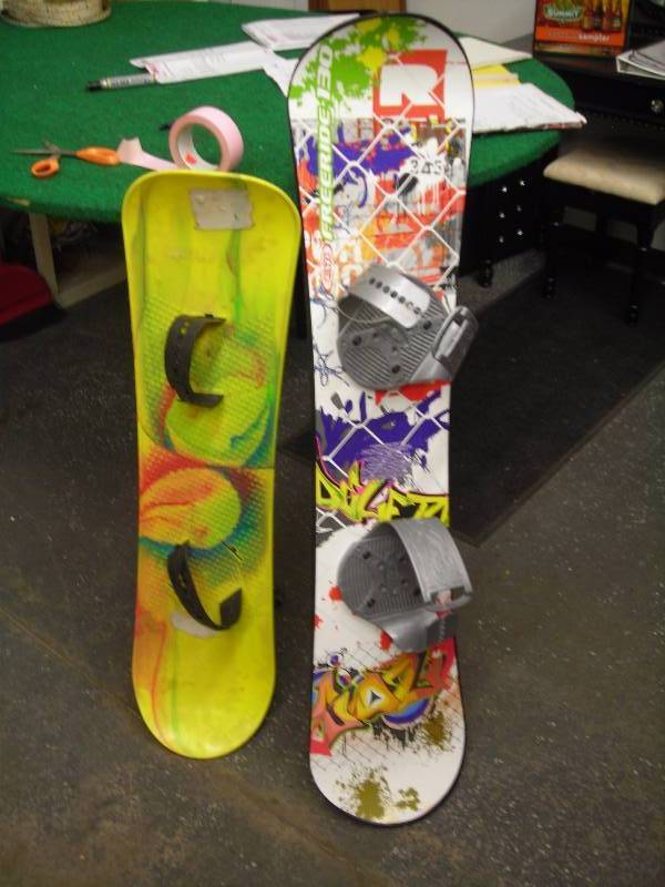 2-Plastic Snow Boards