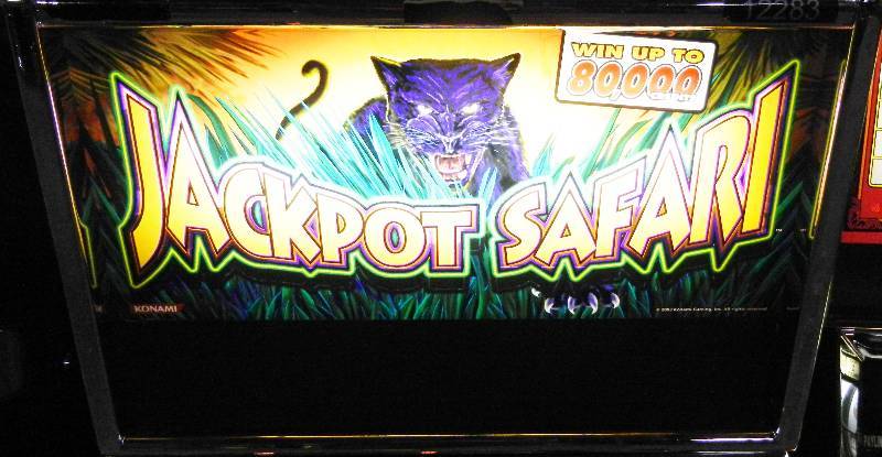 lot 1006 image: KONAMI HERCULITE JACKPOT SAFARI VIDEO SLOT MACHINE