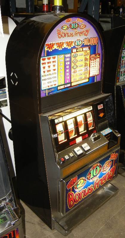 lot 1003 image: BALLY S6000 BONUS FRENZY REEL SLOT MACHINE