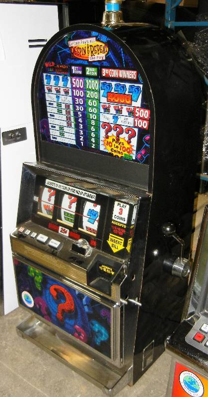 lot 1008 image: BALLY S6000 RESPIN & REPEAT REEL SLOT MACHINE