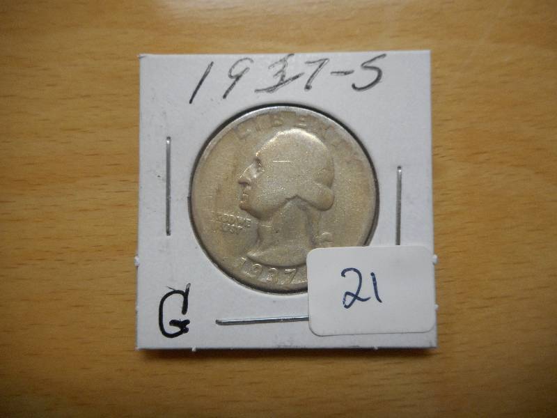 1937-S Circulated Quarter ...