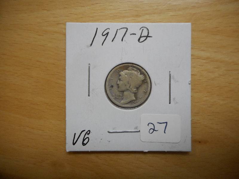 1917-D Mercury Dime ...