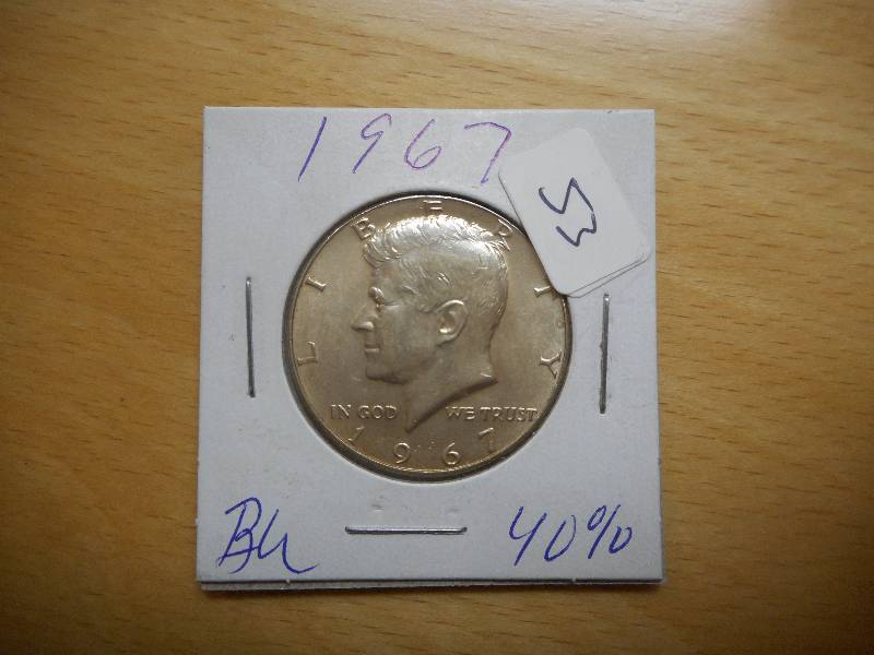 1967 Kennedy Half Dollar, BU ...