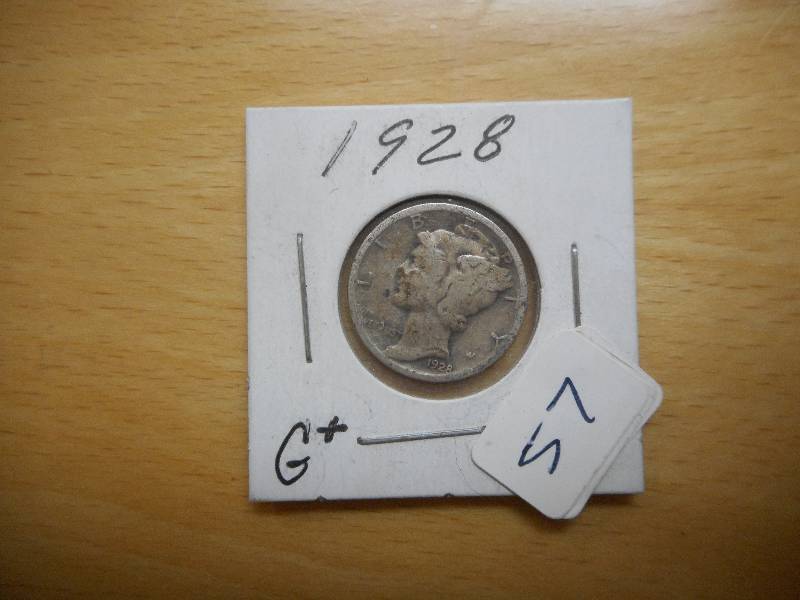 1928 Mercury Dime, G...