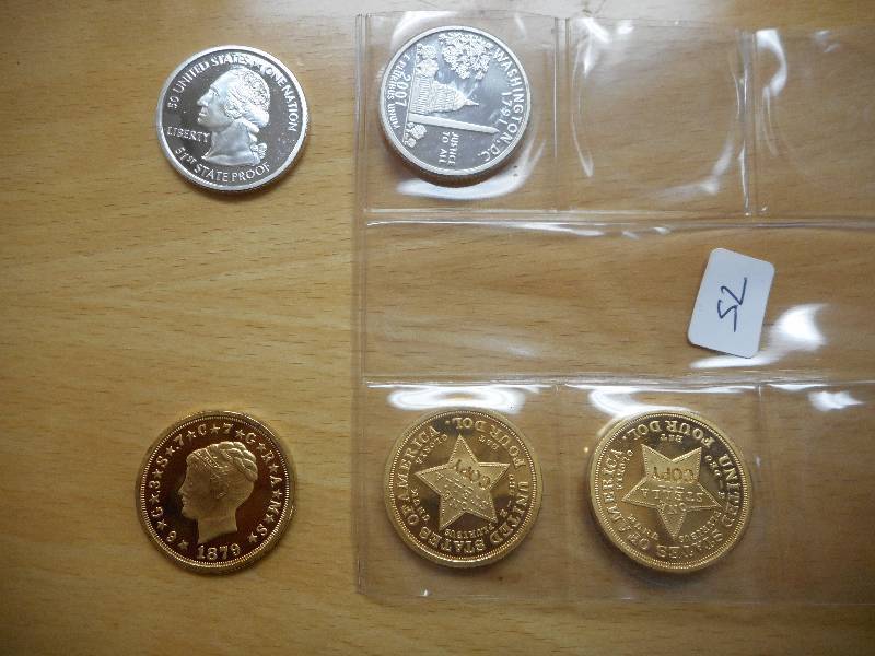 (3) 1879 Stella Four Dollar Proof C...