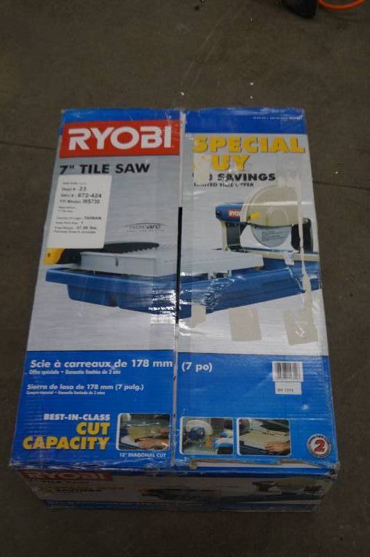 Ryobi Wet Tile Saw